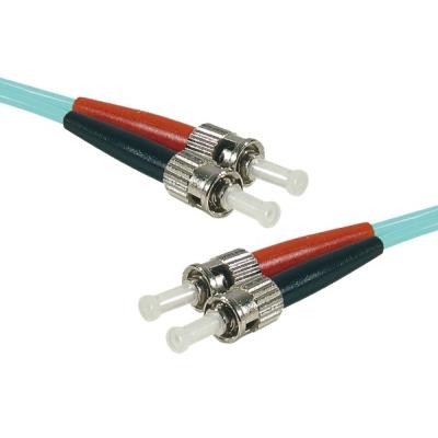 Cordon duplex om3 50 125 aqua lszh st st - 50cm