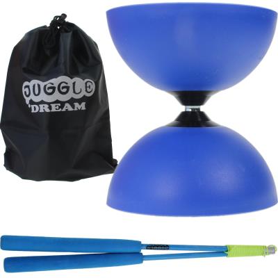 Diabolo circus light bleu+ baguettes superglass + sac