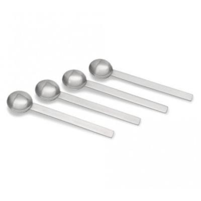 Set de 4 cuillères à cappuccino UTILO en inox mat