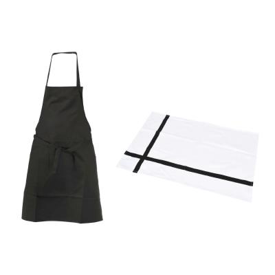 Ustensile de cuisine Tdtext SET TABLIER TORCHON NOIR
