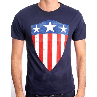 Tshirt homme Captain America - Old Shield - Legend Icon