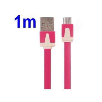 Cable de raccordement couleur rose modèle : USB Type A vers USB Type B