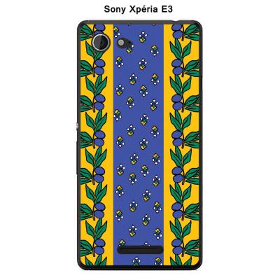 Coque Sony Xpéria E3 - Tissus Provençal-2