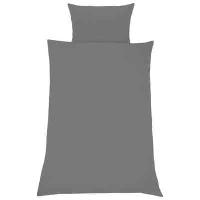 JULIUS ZÖLLNER 8500140537 PARURE DE LIT AVEC HOUSSE 100 X 135 CM ET TAIE 40 X 60 CM GRIS ANTHRACITE