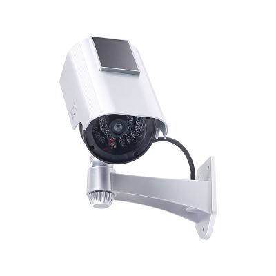 Caméra de surveillance solaire factice avec signal LED