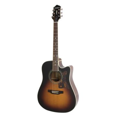 Guitares électro acoustiques EPIPHONE MASTERBUILT DREADNOUGHT DR 500MCE VINTAGE SUNBURST Folk électro