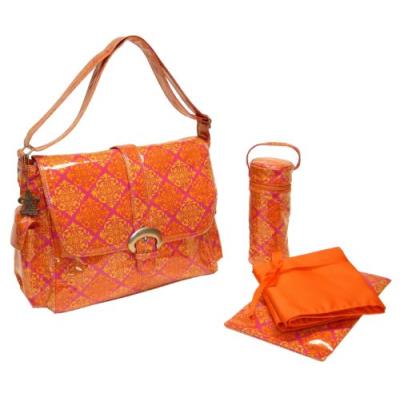 Kalencom medallion sac à langer plastifié avec boucle orange