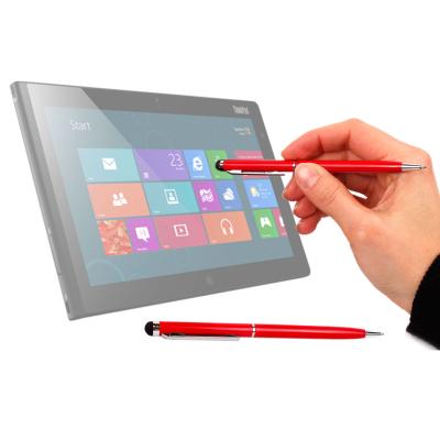 Stylet rouge 2 en 1 + stylo pour écran de tablette HTC Flyer et Lenovo ThinkPad