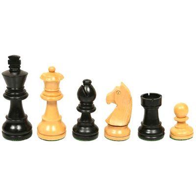 Pions Echiquier Staunton ébonisé (noir) et buis naturel n°5