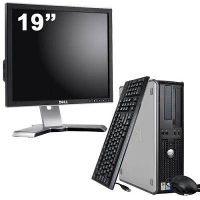Ordinateur Dell Optiplex 760 Desktop + Ecran 19'' - Gris - Intel Core Duo E5200 / 2.5 GHz - RAM 4 Go - HDD 500 Go - DVD - Gigabit Ethernet - Windows 7