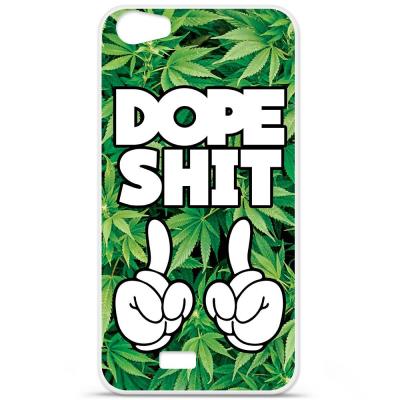 Coque en silicone imprimée compatible Wiko Lenny 2 Dope Shit