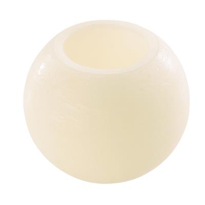 Lot de 2 bougies sphériques à LED en cire 10 et 15 cm