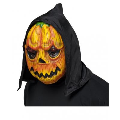 Masque citrouille à capuche