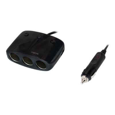 LogiLink voedingsadapter - auto + DC-splitter