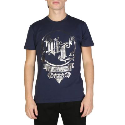 Versace Jeans t-Shirt Manches Courtes Ras du Cou Homme blu