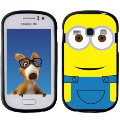 Coque Souple en gel noir pour Galaxy Fame avec impression Motifs mignon personnage