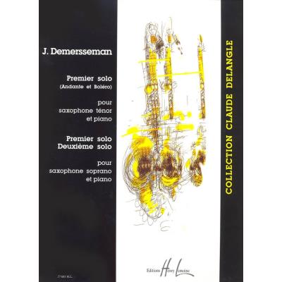 Partitions classique LEMOINE DEMERSSEMAN JULES-AUGUSTE - SOLOS (3) - SAXOPHONE SIB, PIANO Saxophone