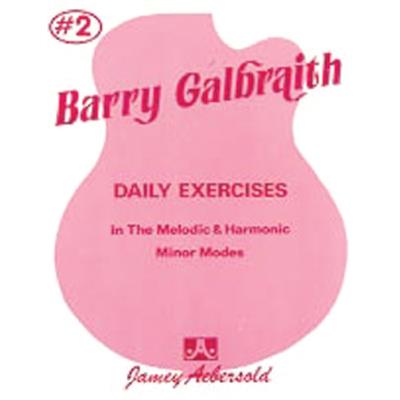 Partitions jazz&blues AEBERSOLD GALBRAITH BARRY - DAILY EXERCISES MINOR MODES 2 - GUITARE Guitare