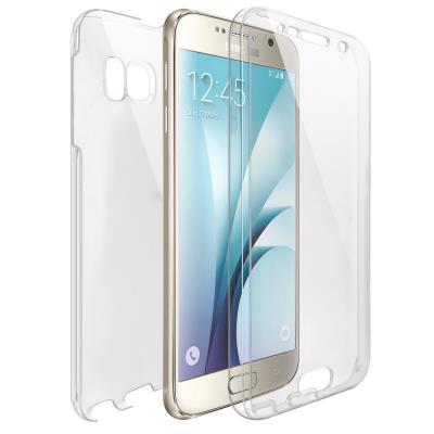 Coque Galaxy S6 (G920) - Caseink Coque Samsung Galaxy S6 (G920) [Protection intégral Avant Arrière TPU Gel - Defense 360°] transparente