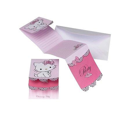 Cartes d'invitation - Hello Kitty : Lot de 6 cartes