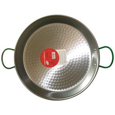 vaello campos plat à paella en acier poli 34cm pour 6 personnes 0134