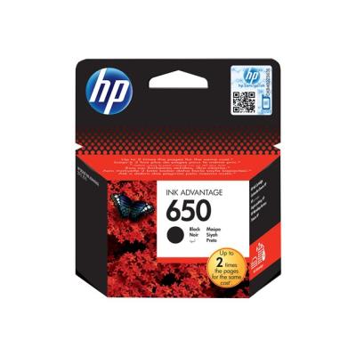 HP 650 - zwart - origineel - inktcartridge