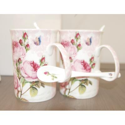 Siba - Coffret 2 mugs roses