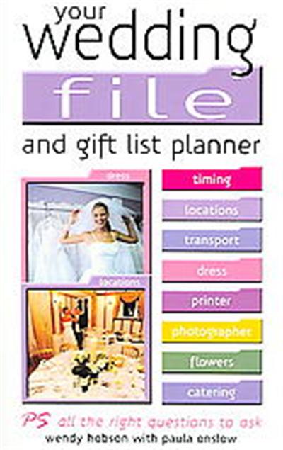 Your Wedding File And Gift List Planner