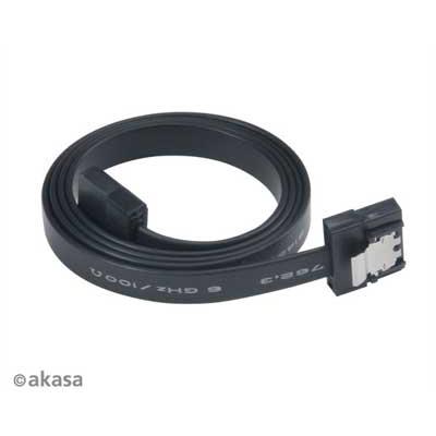 Câble SATA 3.0 - Plat - 015 cm - PROSLIM - AK-CBSA05-15BK - Noir