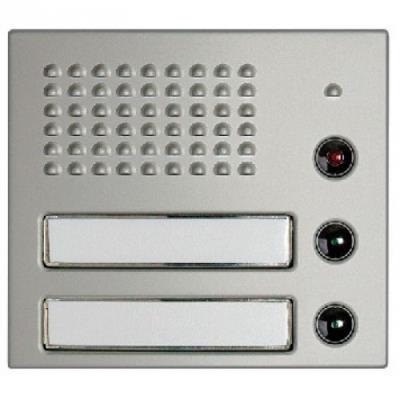 Bticino Sfera - Façade Audio Micro+Hp 2Bp Couleur Argent