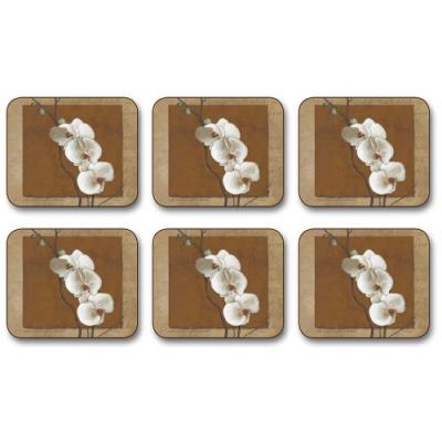 JASON D2124 GOLDEN ORCHID DESSOUS-DE-VERRE SET DE 6