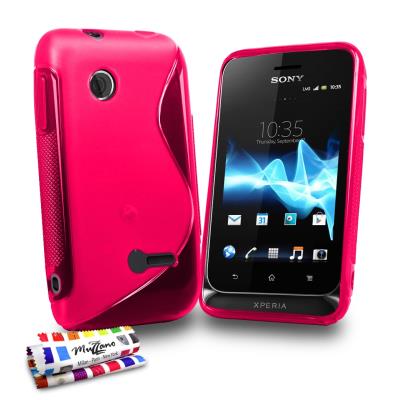 Coque Souple ORIGINALE Ultra Fine Rose , Le S,  Premium de MUZZANO pour SONY XPERIA TIPO   ST21