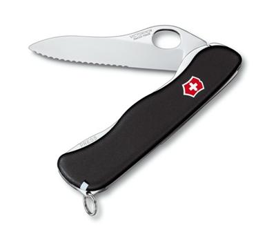 Couteau Suisse de Poche - Victorinox Sentinel - 0.8413.MW3 - Noir - Lame Dentee