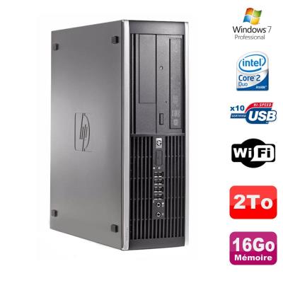 Pc hp compaq 8000 elite sff core 2 duo e8400 3ghz 16go ddr3 2to win 7 pro