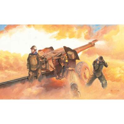 Maquette Accessoires Militaires : Canon Howitzer soviétique D-74 122mm Trumpeter