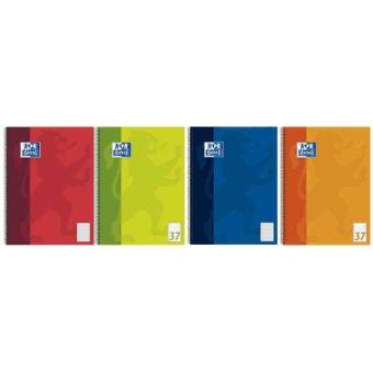 5 Blocs-notes Collegeblock A4 - 80 Feuilles Lignées, Reliure Spirale, Papier 70g/m² - Pour école, Bureau
