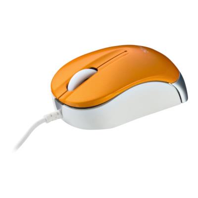 Trust Nanou Micro - Souris - droitiers et gauchers - optique - filaire - USB - orange