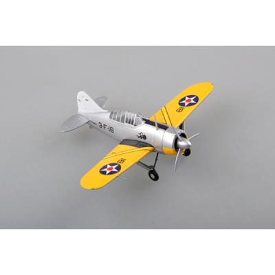 Maquette avion : brewster f2a-2 'buffalo' - vf-2 uss lexington cv-2 1940 easy model