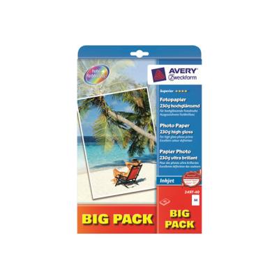 Avery Zweckform Superior Inkjet Photo Paper 2497 - fotopapier - 40 vel(len)