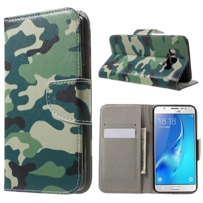 Etui en PU pour Samsung Galaxy J5 (2016) - Camouflage