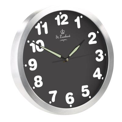 Horloge murale à quartz avec chiffres lumineux colorés