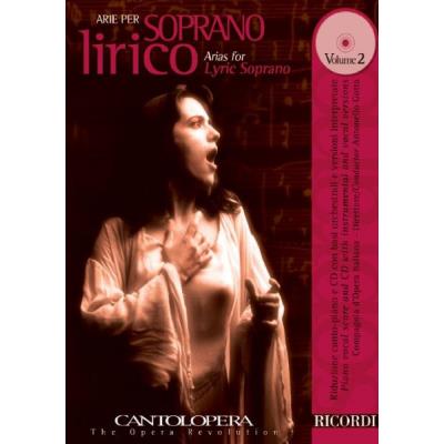 Partitions classique RICORDI CANTOLOPERA: ARIE PER SOPRANO LIRICO + CD Soprano, piano