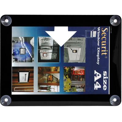 Porte-affiches pour vitres Noir A4