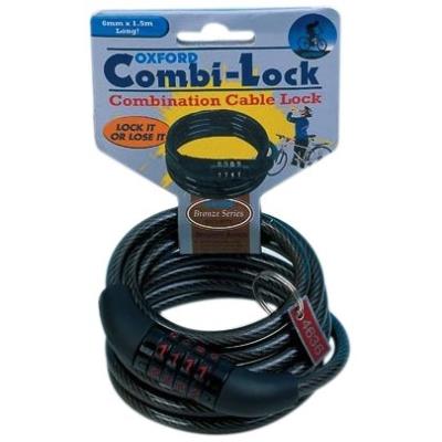 Oxford products of210 cable antivol à combinaison pour vélo