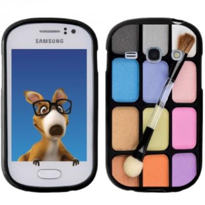 Coque Souple en gel noir pour Galaxy Fame avec impression Motifs palette de maquillage