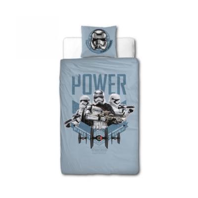 STAR WARS Parure de couette 100% coton - 1 housse de couette 140x200 cm + 1 taie d'oreiller 63x63 cm bleu