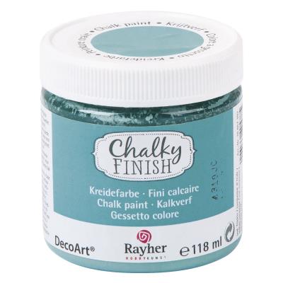 Peinture craie (Chalky Finish) - turquoise d'Inde - 118 ml - Rayher