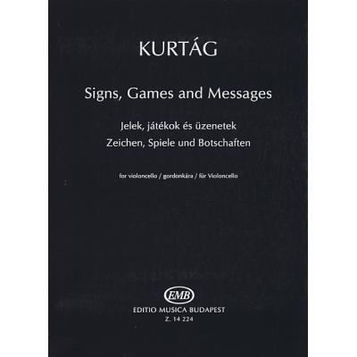 Partitions classique EMB (Editio Musica Budapest) KURTAG G. - SIGNS, GAMES AND MESSAGES - VIOLONCELLE SOLO Violoncelle