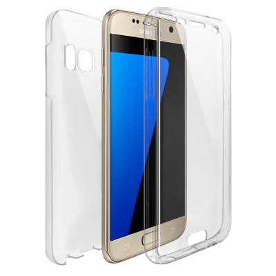 Coque Galaxy S7 (G930) - Caseink Coque Samsung Galaxy S7 (G930) [Protection intégral Avant Arrière TPU Gel - Defense 360°] transparente
