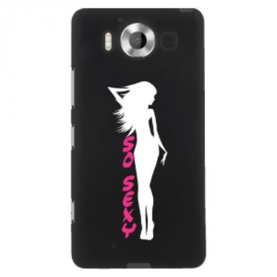 Coque souple pour Microsoft Lumia 950 avec impression Motifs So Sexy blanche